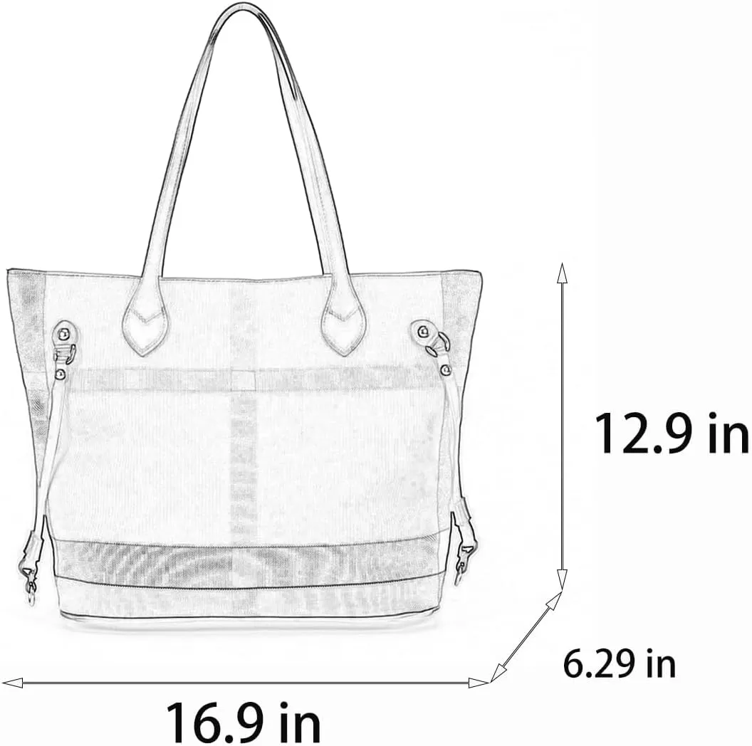 Plaid Canvas Women's Tote Aag Large Capacity Fashion Spacious Satchel Leisure Beach Bag