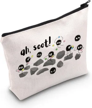 POFULL Anime Inspired Gift Anime Lover Zipper Pouch Makeup Bag (ah soot)