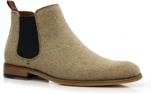 Polar Fox Barrett MPX806058 Memory Foam Classic Vegan Leather Chelsea Business Casual Chukka Boots