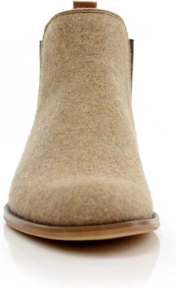 Polar Fox Barrett MPX806058 Memory Foam Classic Vegan Leather Chelsea Business Casual Chukka Boots