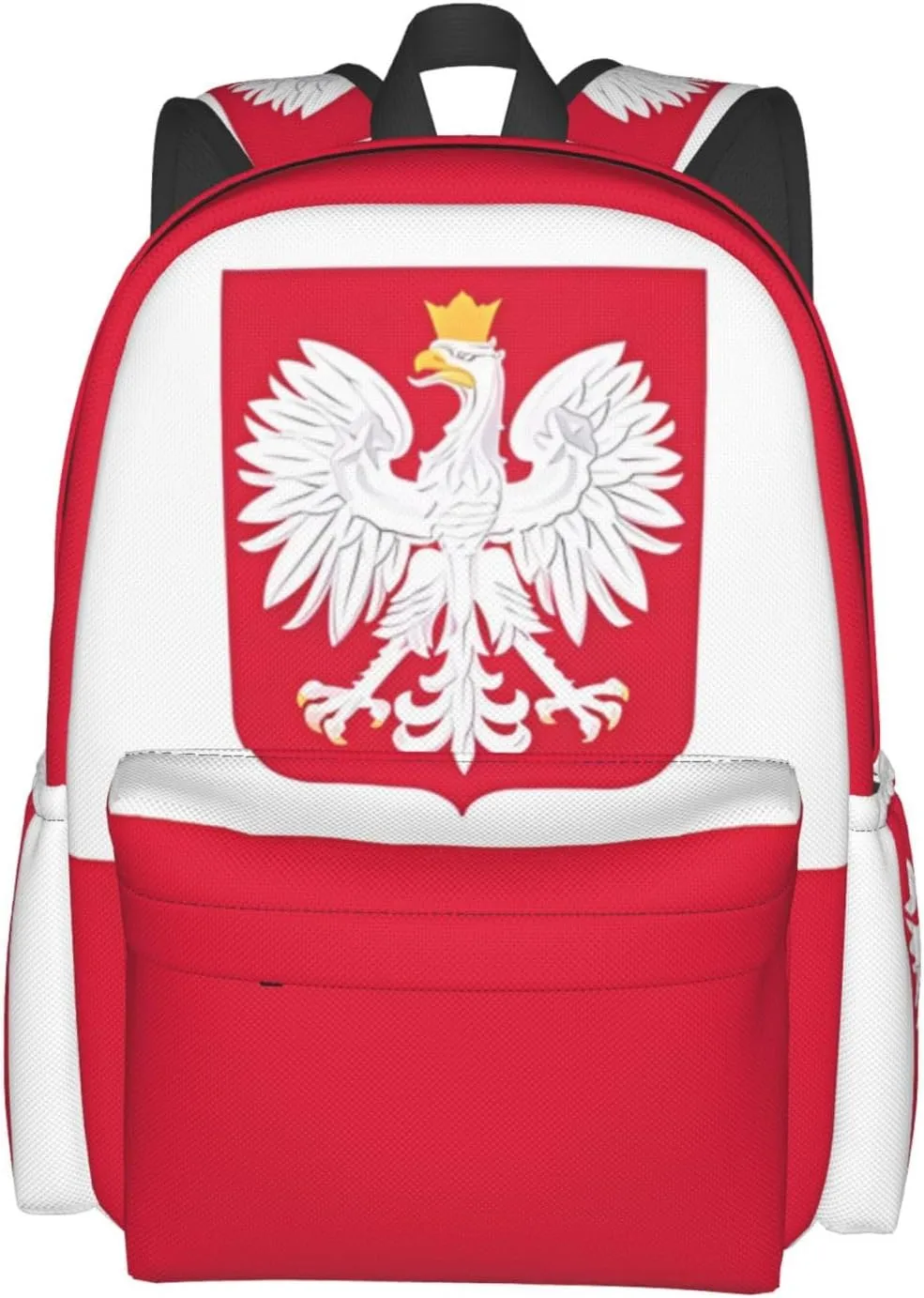 Polish Flag Poland Polska Eagle Laptop Backpack Work Travel Backpacks Business Rucksack Casual Outdoor Daypack with Adjustable Strap Bags for Sports Office Gym Hiking
