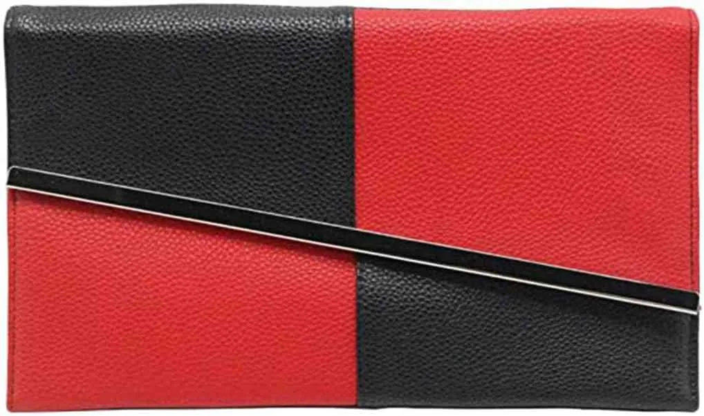Politesse & Romance Women's Stitching Envelope Fashion Evening Clutch Bag Party Prom Wedding Purse - Best Gife For Women