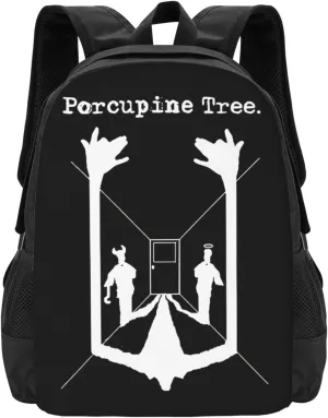 Porcupine Rock Tree Band Backpack Large Capacity Backpacks Minimalist Leisure Travel Daypack 12.5X5.5X16.5 inch