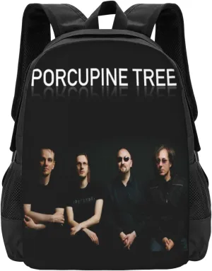 Porcupine Rock Tree Band Backpack Large Capacity Backpacks Minimalist Leisure Travel Daypack 12.5X5.5X16.5 inch