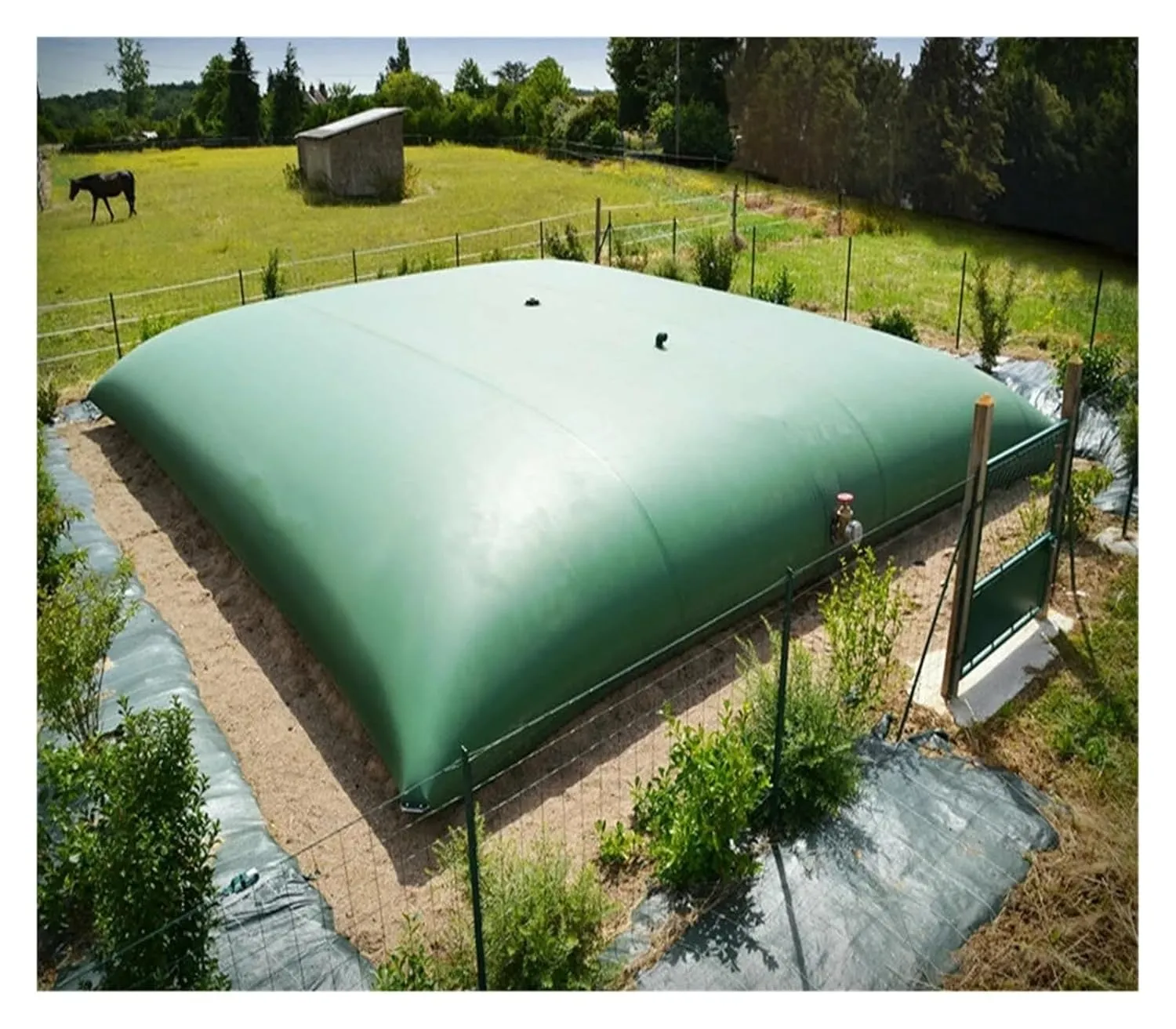 Portable Large Capacity Collapsible Water Container - Ideal for Emergency Water Storage and Transport(5x1x1m/5000L/1320Gallon)