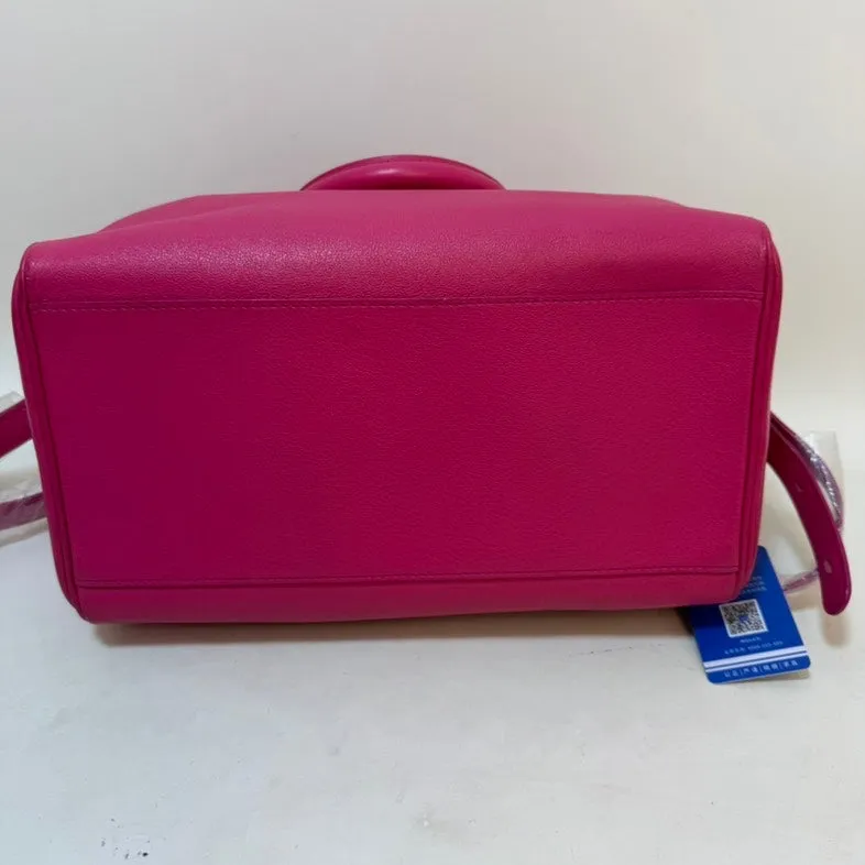 Preloved Delvaux Crossbody Bag Brillant Magenta Leather