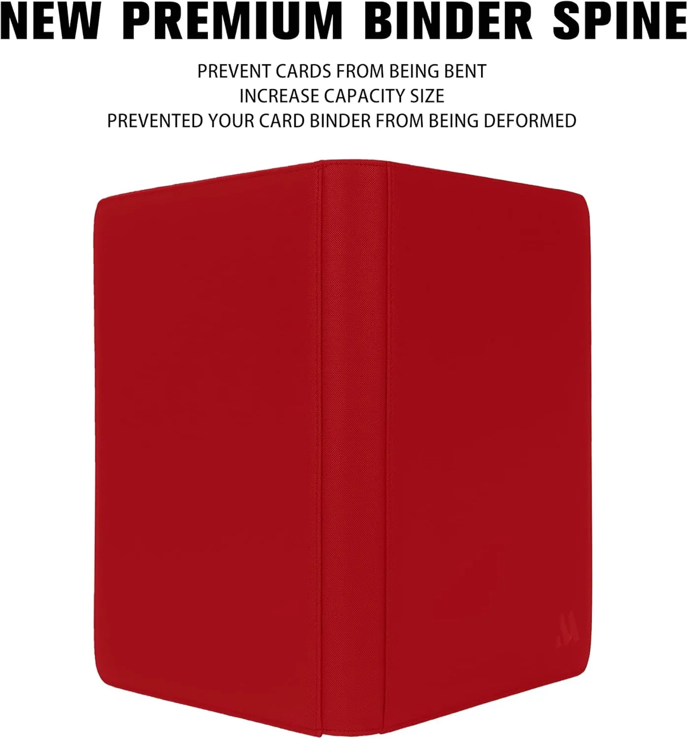 Premium 1000  Pockets Card Binder,16 Pockets Trading Card Binder Ringless Side Loading Trading Card Album Folder for TCG -Red