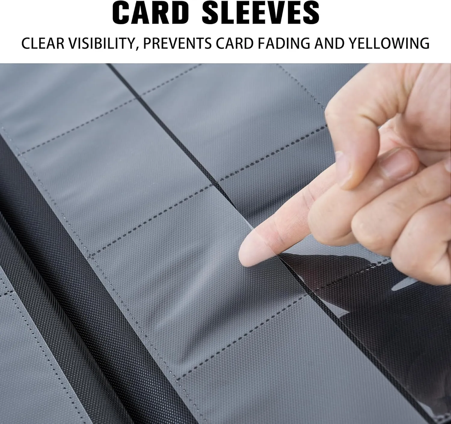 Premium 1000  Pockets Card Binder,16 Pockets Trading Card Binder Ringless Side Loading Trading Card Album Folder for TCG -Red