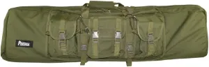Premium Double Rifle Carrying and Transportation Bag with Reinforced Sides and Lockable Compartments in Green
