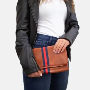 Preppy Foldover Clutch