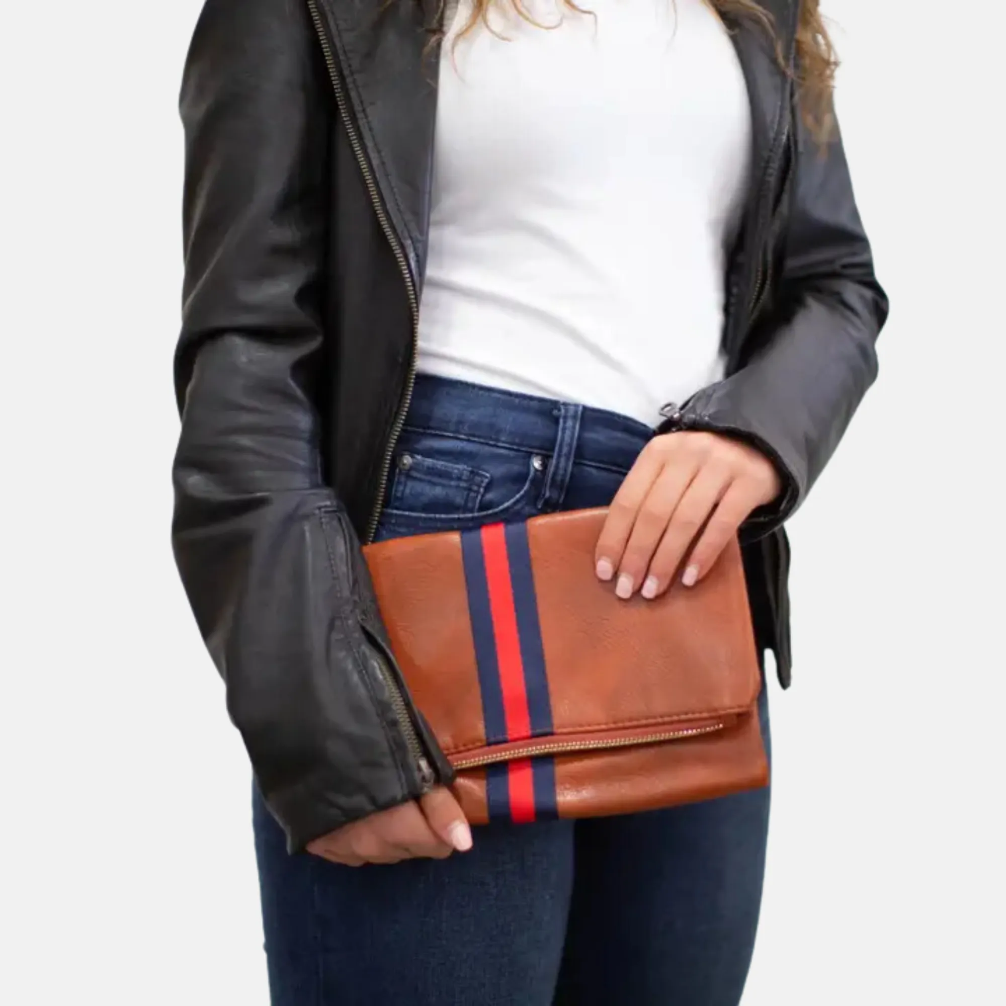 Preppy Foldover Clutch