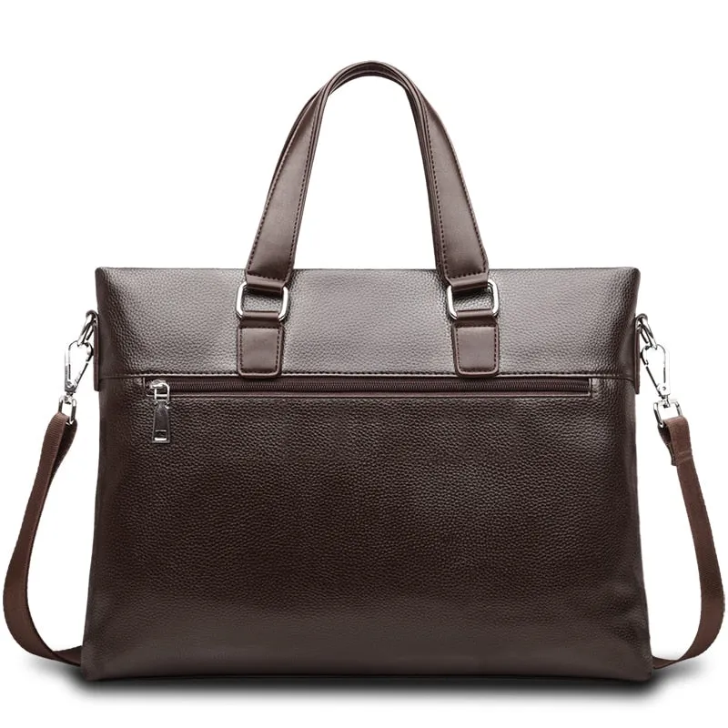 Promotions 2019 New Fashion Bag Men Briefcase PU Leather Men Bags Business Brand Male Briefcases Handbags Wholesale High Quality