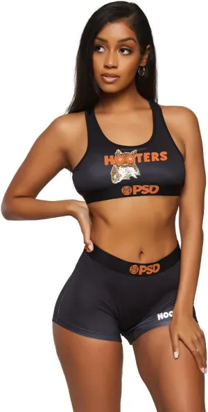 PSD Women's Hooters Sports Bra - Racerback Sports Bras for Women with Breathable Microfiber Fabric