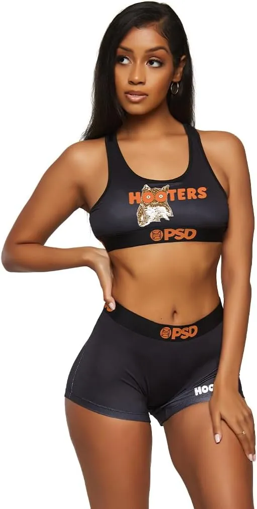 PSD Women's Hooters Sports Bra - Racerback Sports Bras for Women with Breathable Microfiber Fabric