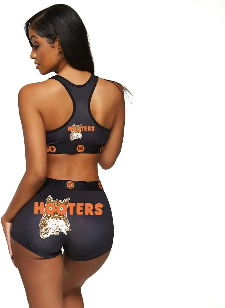 PSD Women's Hooters Sports Bra - Racerback Sports Bras for Women with Breathable Microfiber Fabric