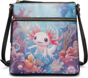 PU Crossbody Bags for Women Large Multiple Pockets Bag Fashion Sling Hobo Bag with Zipper for Working Shopping
