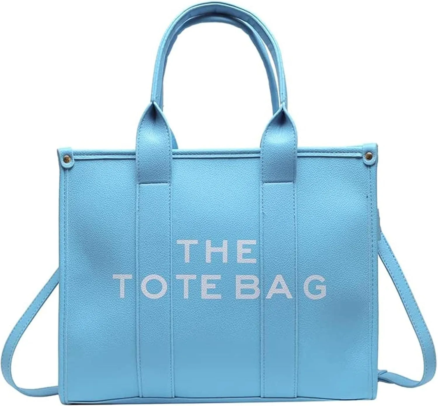 PU Tote Bag for Women Simple Large-Capacity Tote Bag Handbag Zipper Fashion Tote Bag
