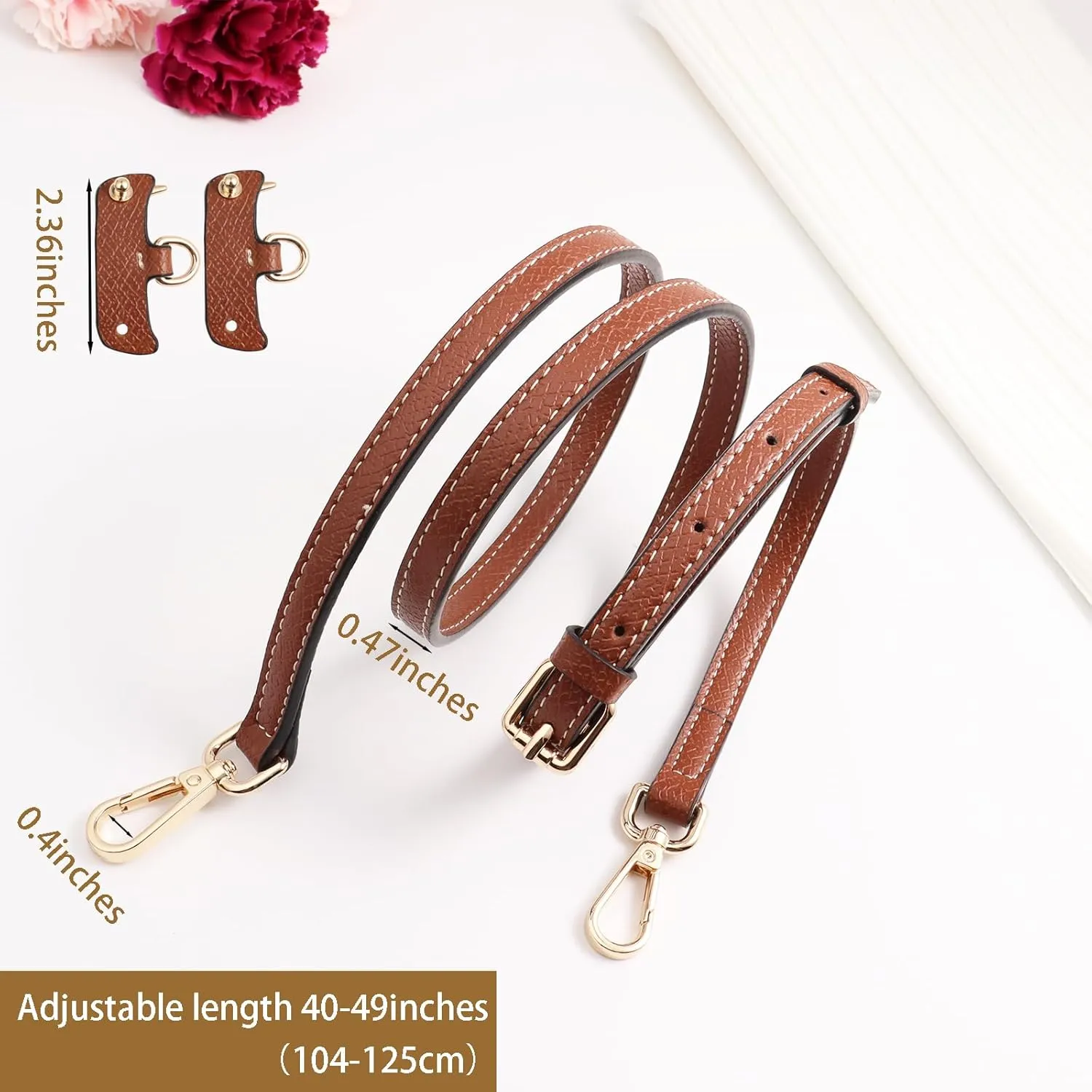 Purse Strap Kit for Longchamp Bag，Crossbody Strap Compatible for Longchamp Mini Pouch Conversion Kit