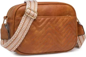 Quilted Crossbody Bags for Women, Vegan Leather Purses Small Shoulder Handbags with Strap Women's Handbags Trendy