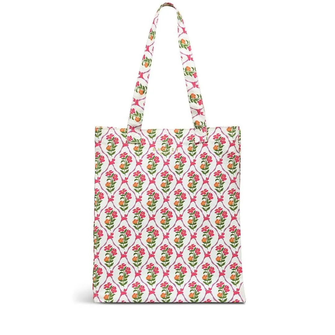 Radley Carousel Floral Medium Open Top Tote Bag - Chalk