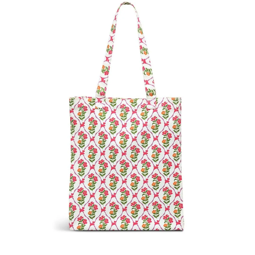 Radley Carousel Floral Medium Open Top Tote Bag - Chalk