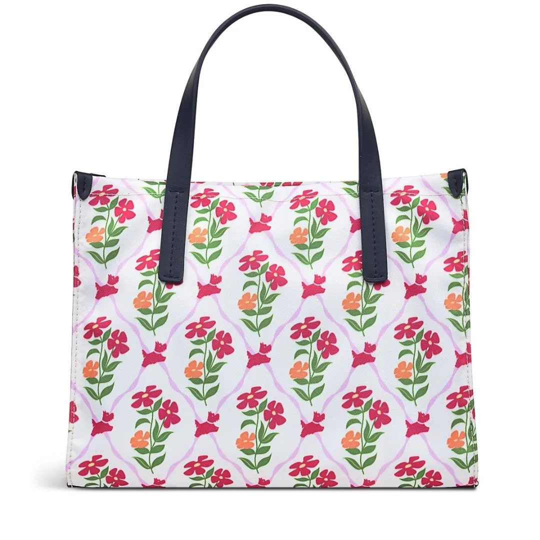 Radley Finsbury Park Carousel Floral Medium Ziptop Grab Bag - Chalk