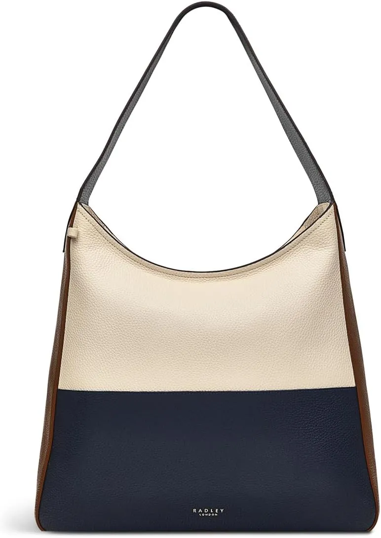 RADLEY London Lisson Grove Colourblock Women’s Large Leather Shoulder Bag, Oat Milk