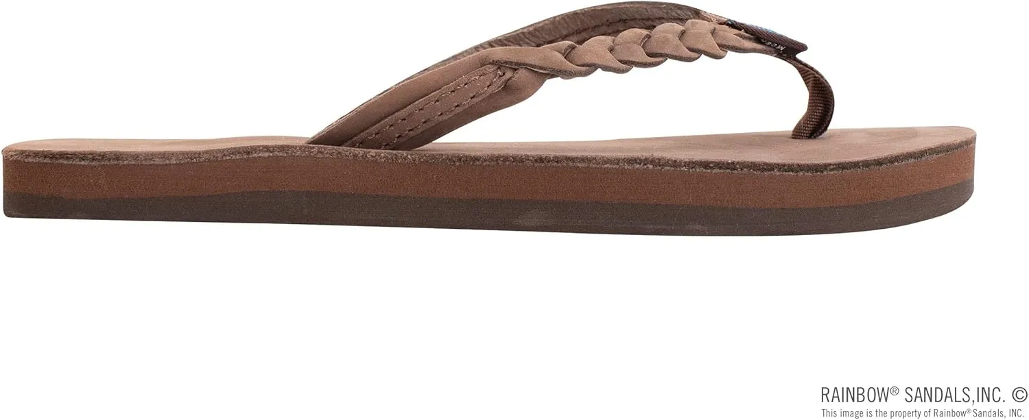 Rainbow Sandals Kid's Single Layer Premier Leather Flirty Braidy
