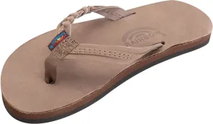Rainbow Sandals Kid's Single Layer Premier Leather Flirty Braidy