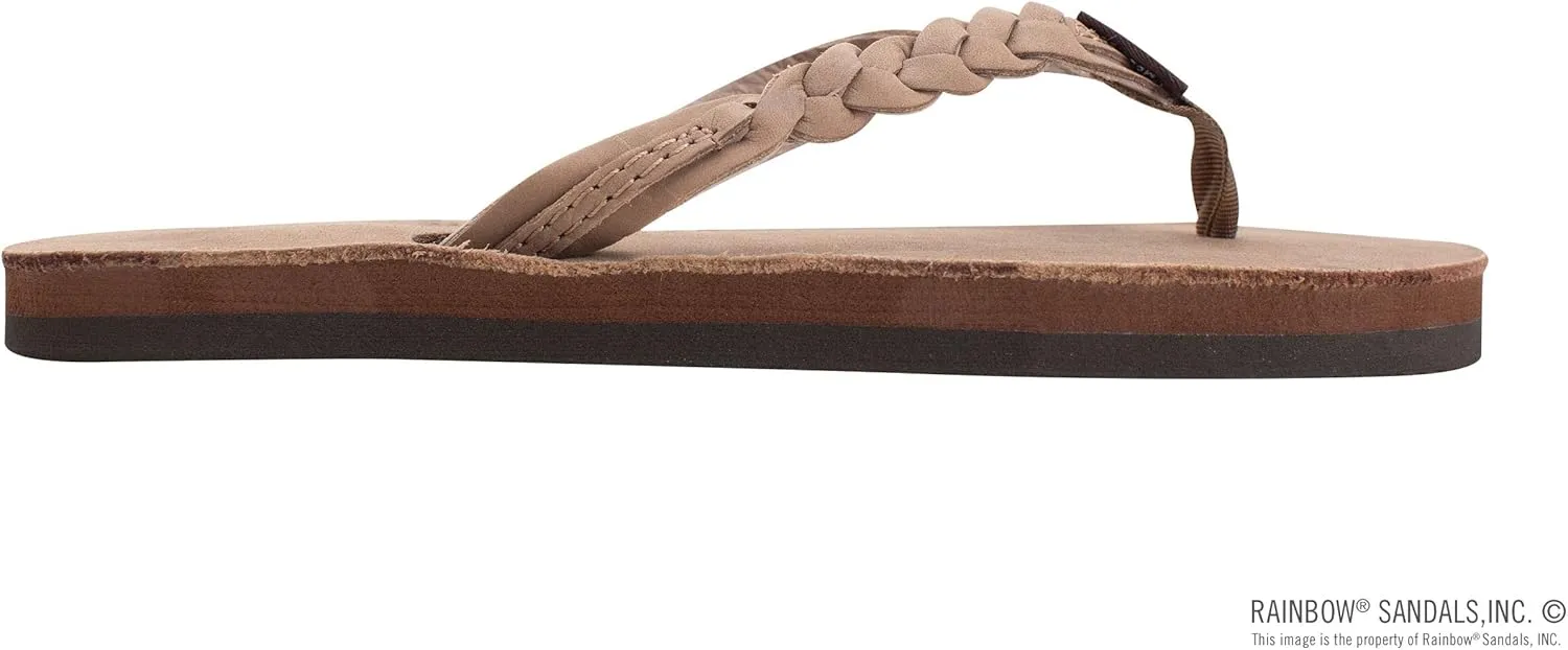 Rainbow Sandals Kid's Single Layer Premier Leather Flirty Braidy