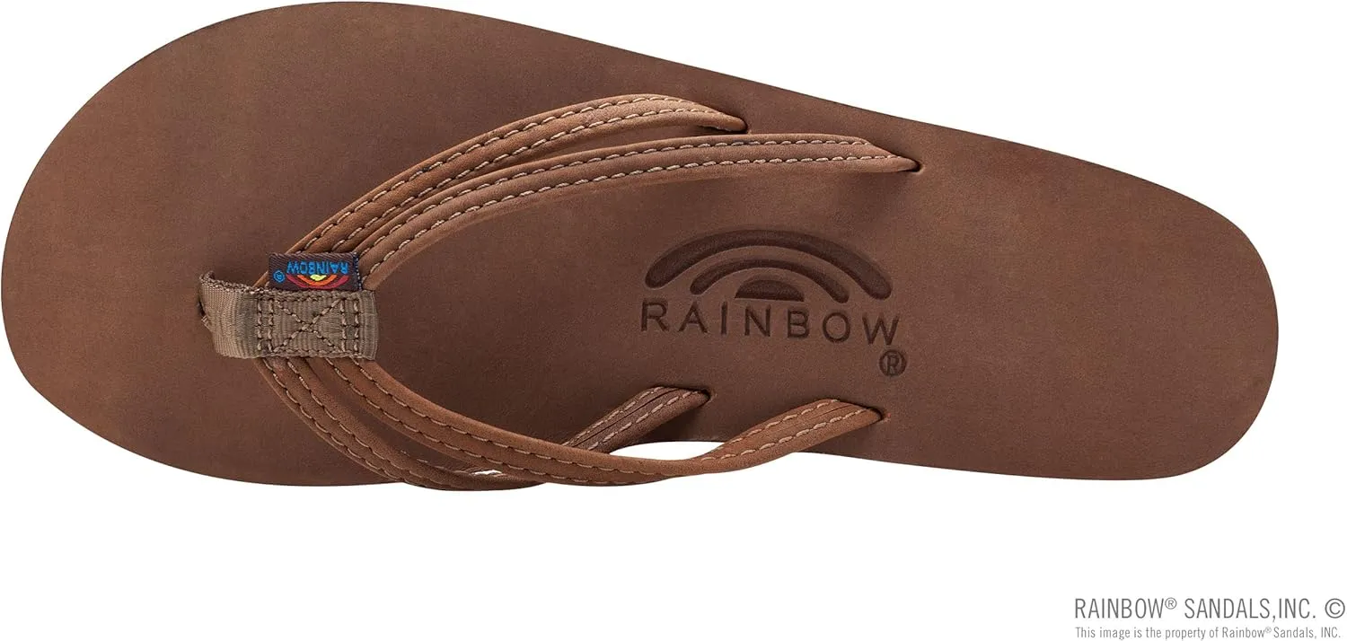 Rainbow Sandals Ladies The Sand Piper Luxury Leather - Single Layer Arch w/Double Narrow 1/3" Strap
