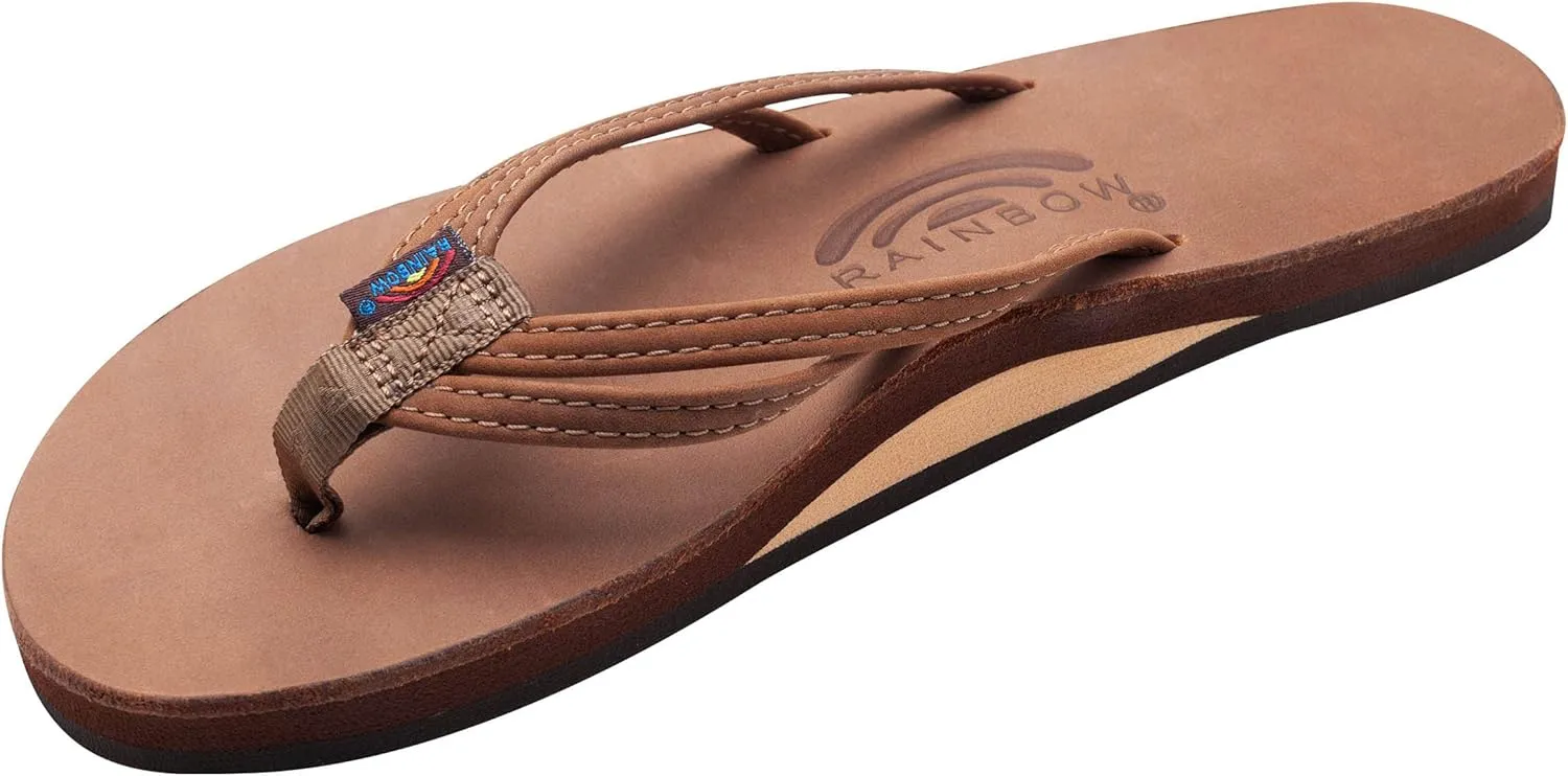 Rainbow Sandals Ladies The Sand Piper Luxury Leather - Single Layer Arch w/Double Narrow 1/3" Strap
