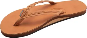 Rainbow Sandals Women’s Flirty Braidy Premier Leather w/Single Braided Strap