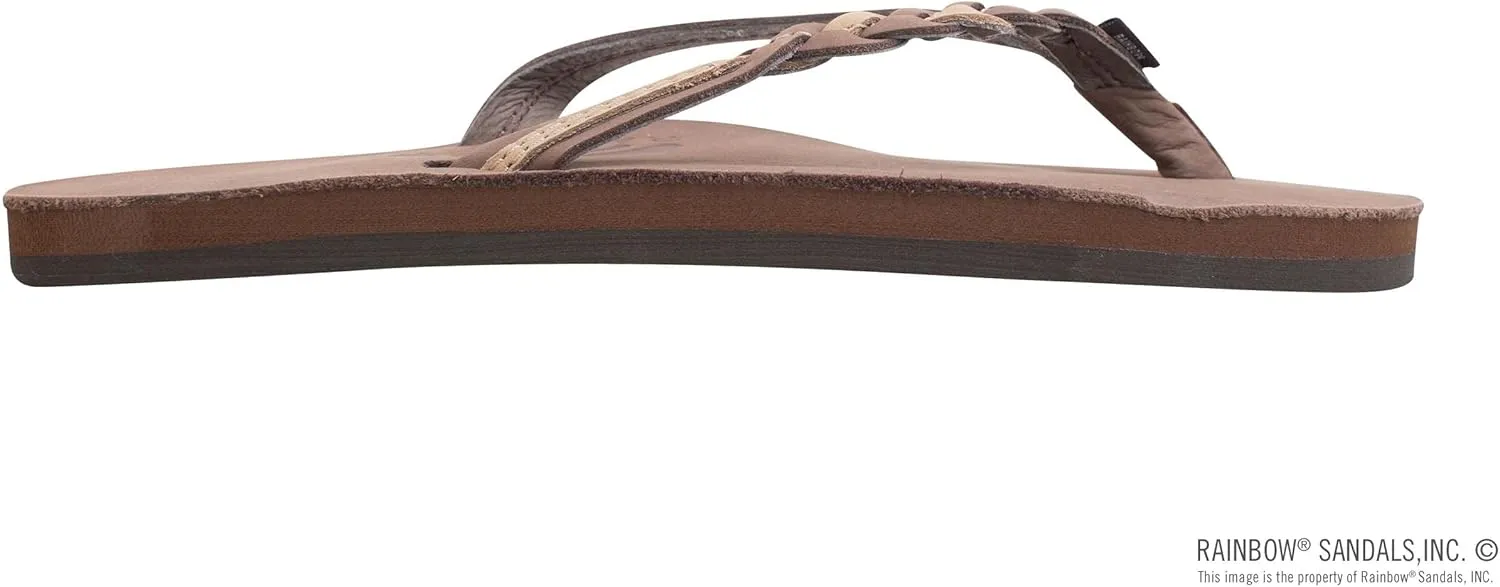 Rainbow Sandals Women’s Flirty Braidy Premier Leather w/Single Braided Strap