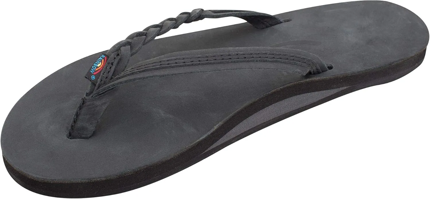 Rainbow Sandals Women’s Flirty Braidy Premier Leather w/Single Braided Strap