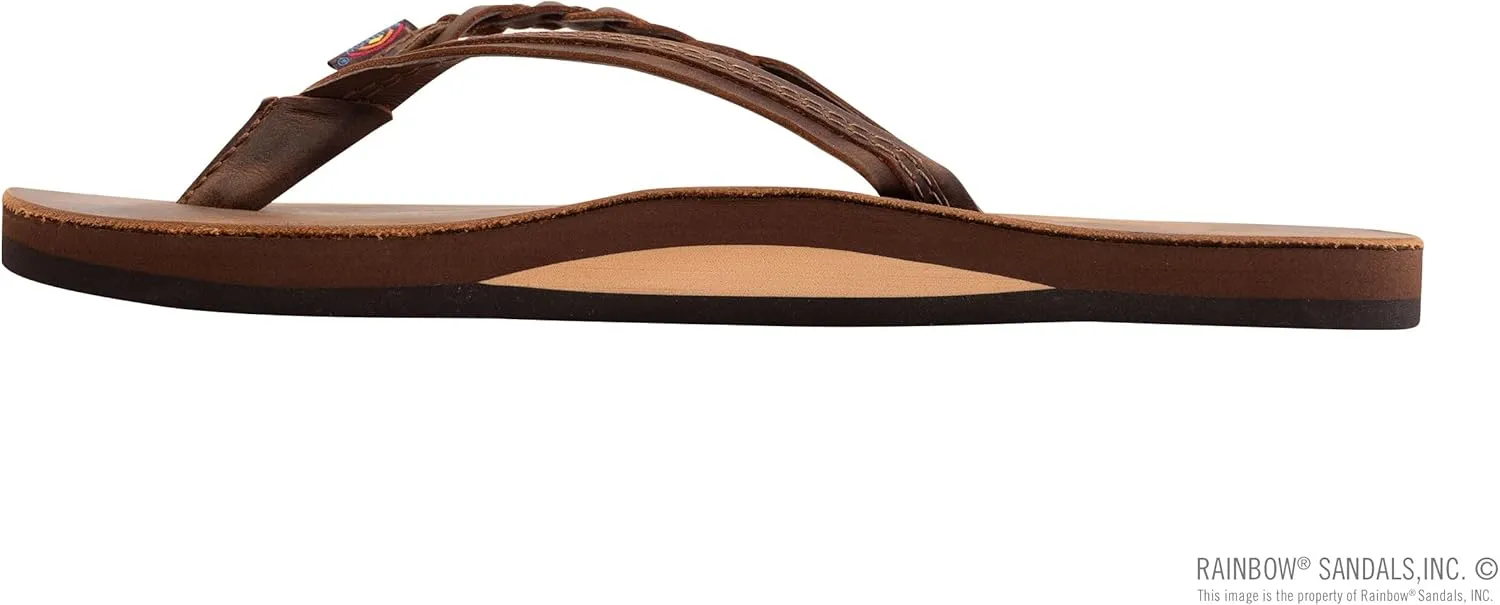 Rainbow Sandals Women’s Flirty Braidy Premier Leather w/Single Braided Strap
