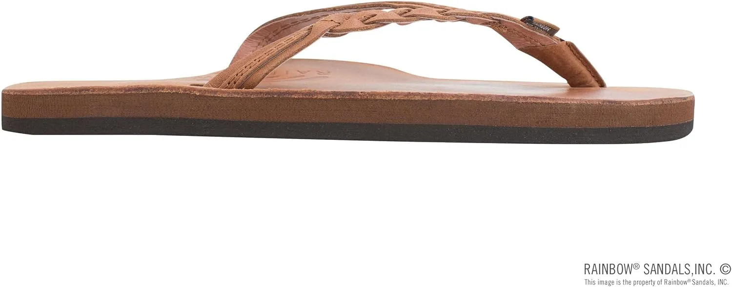 Rainbow Sandals Women’s Flirty Braidy Premier Leather w/Single Braided Strap