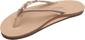 Rainbow Sandals Women’s Flirty Braidy Premier Leather w/Single Braided Strap