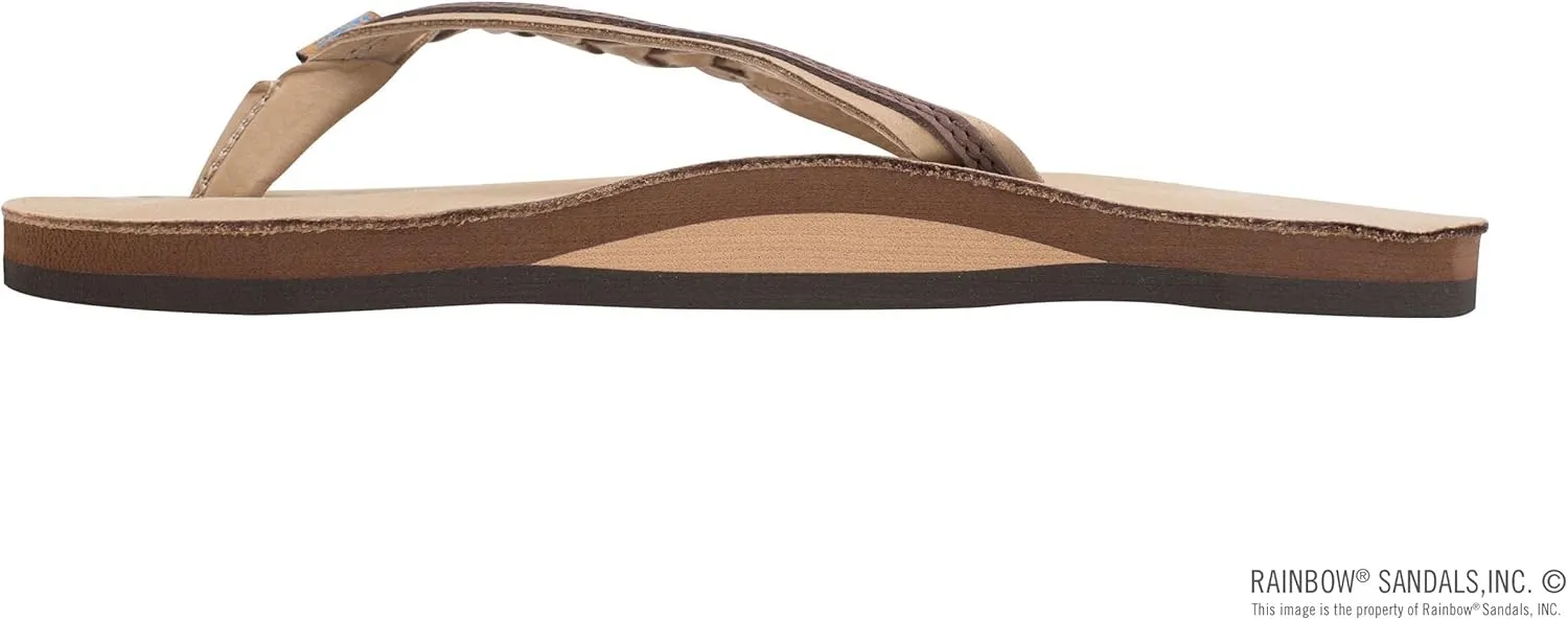 Rainbow Sandals Women’s Flirty Braidy Premier Leather w/Single Braided Strap