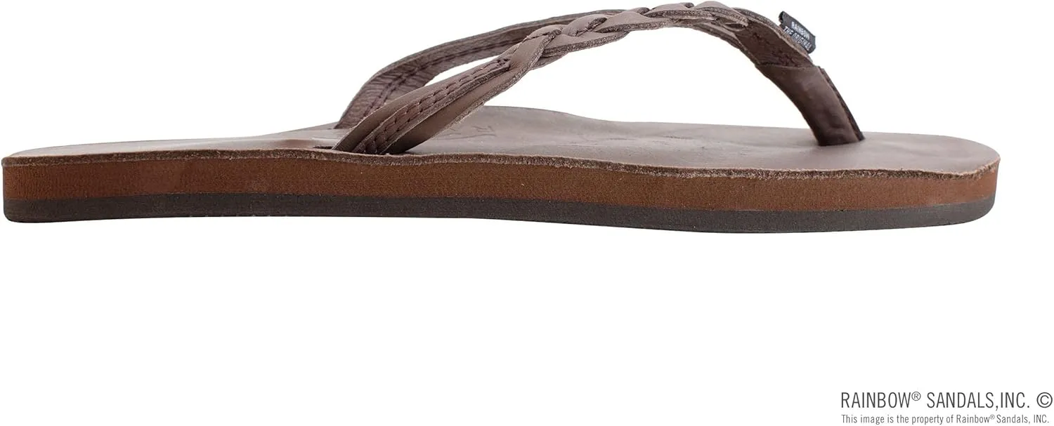 Rainbow Sandals Women’s Flirty Braidy Premier Leather w/Single Braided Strap