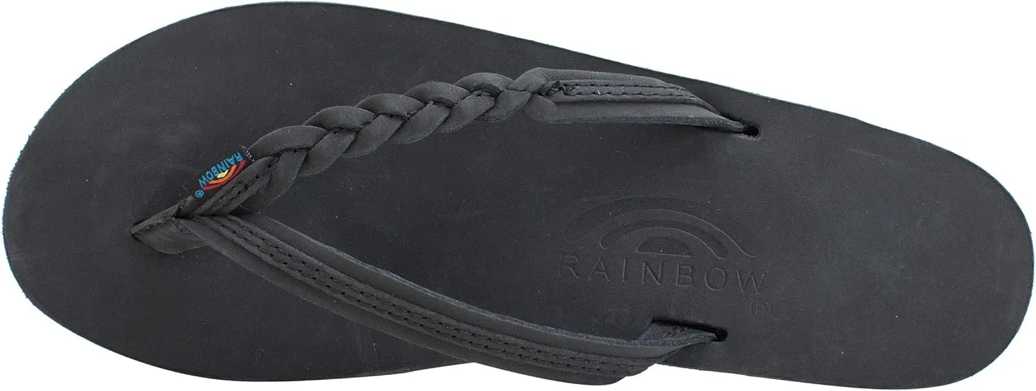 Rainbow Sandals Women’s Flirty Braidy Premier Leather w/Single Braided Strap