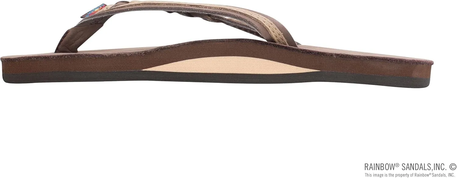 Rainbow Sandals Women’s Flirty Braidy Premier Leather w/Single Braided Strap