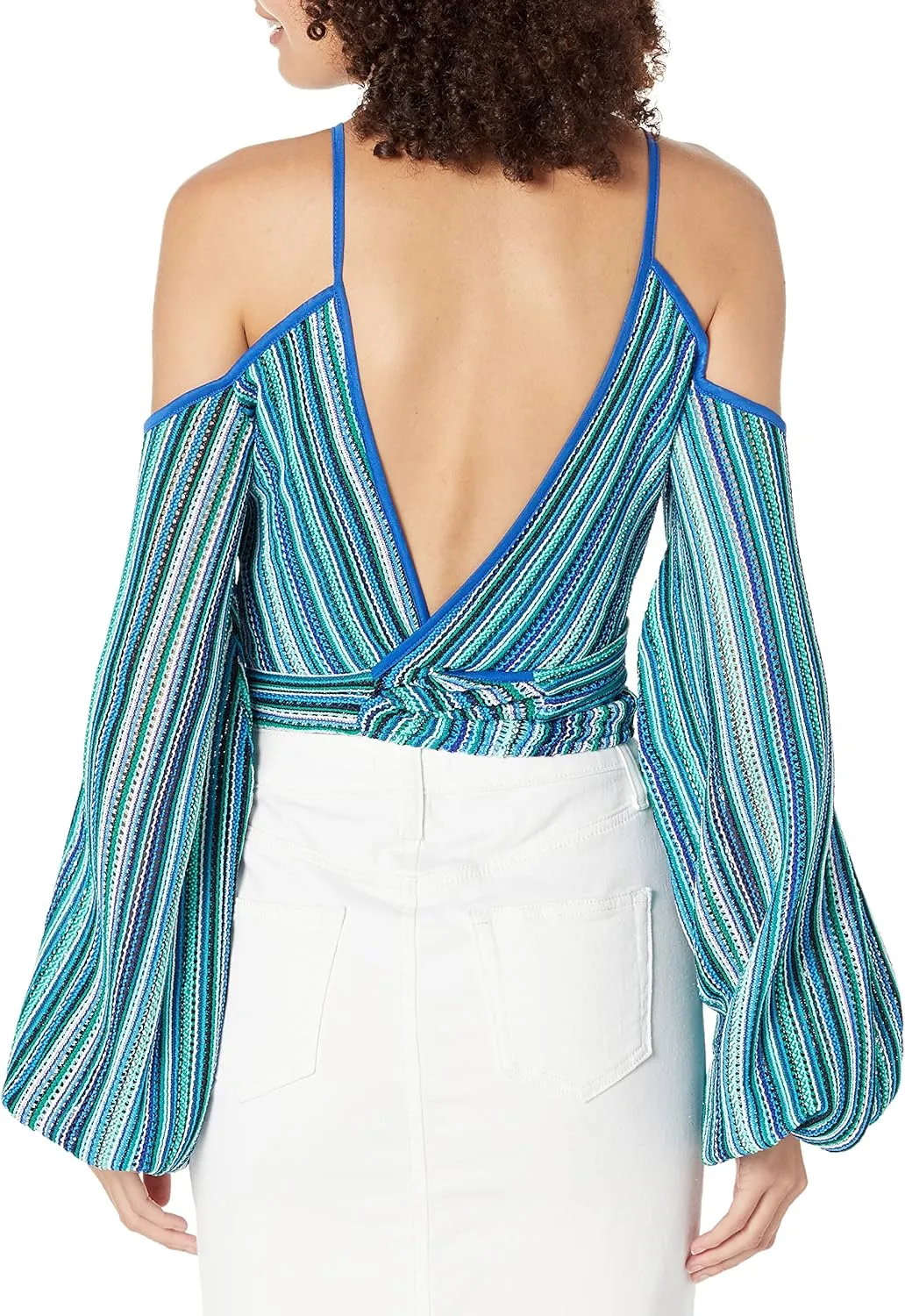 Ramy Brook Women's Ziva Crochet Long Sleeve Top