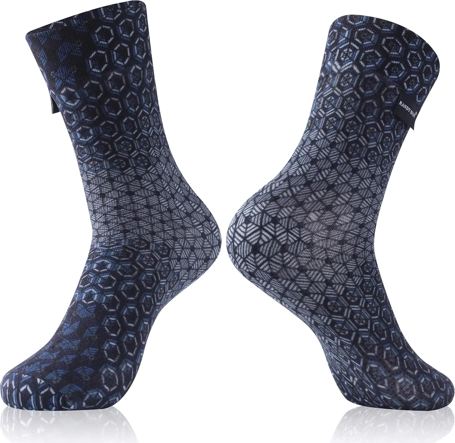 RANDY SUN Ultra-thin Golf Waterproof Socks, Breathable Men's Women's Sports Mid Calf Socks 1&2 Pairs