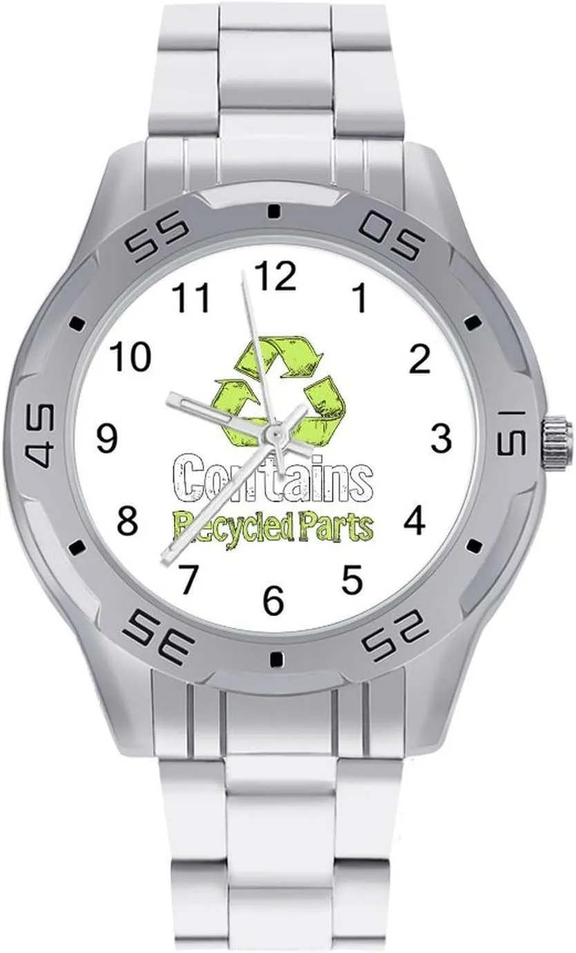 Recycled Parts Organ Donor Simple Stainless Steel Band Business Watch Dress Wrist Unique Luxury Work Casual Waterproof Watches