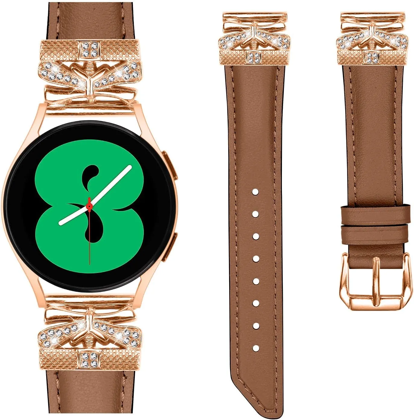Replacement straps for watches Compatible With Galaxy Watch 3 41mm,Adjustable Genuine Leather Wrist Strap with Metal Buckle for Galaxy Watch 42mm/Active/Active2/Gear S2