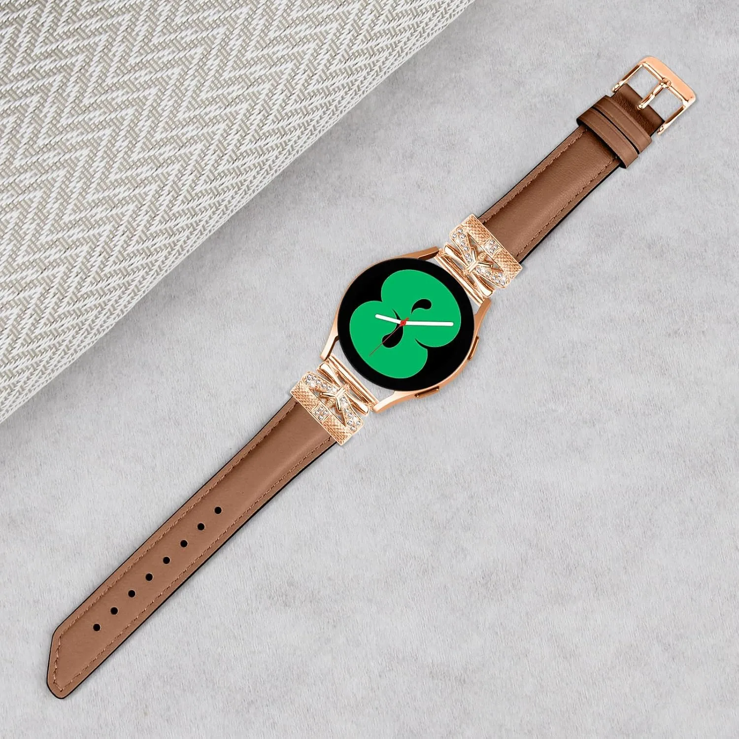 Replacement straps for watches Compatible With Galaxy Watch 3 41mm,Adjustable Genuine Leather Wrist Strap with Metal Buckle for Galaxy Watch 42mm/Active/Active2/Gear S2