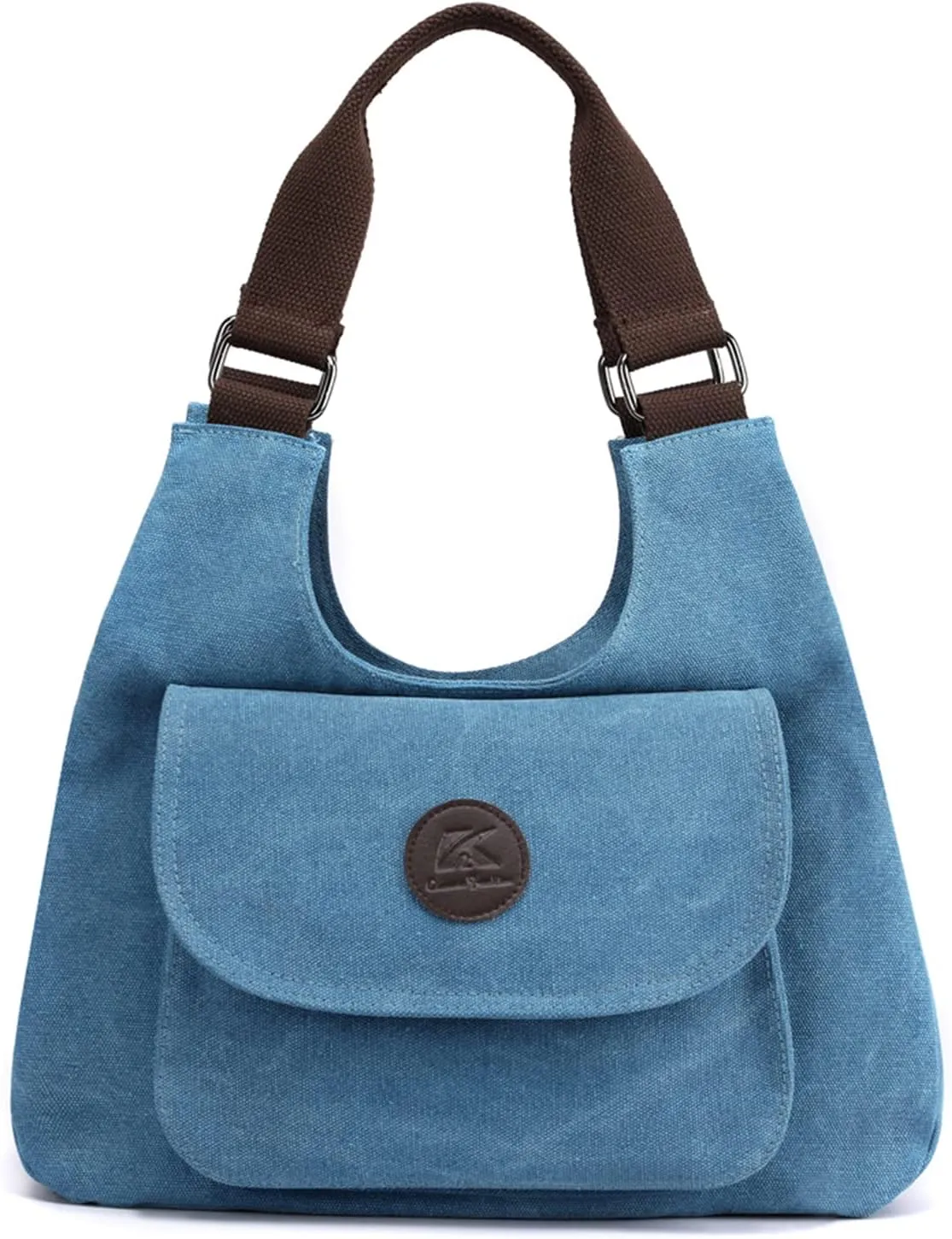 Retro Women Underarm Bag Canvas Shoulder Bag Casual Handbag