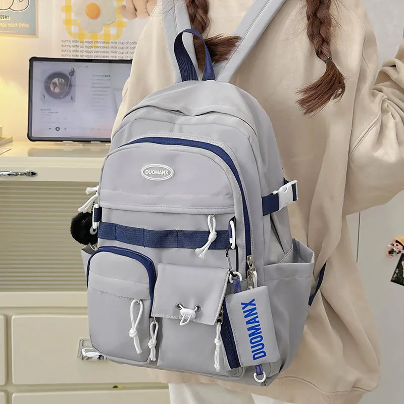 Retro Workwear Large Capacity Backpack