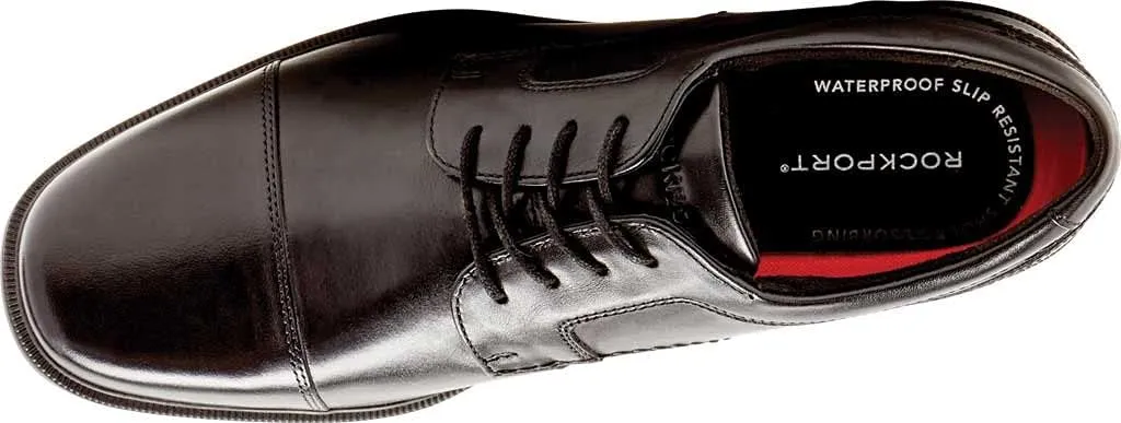 Rockport Taylor Waterproof Cap Toe - Shoes for Men - Leather Upper - Synthetic Outsole - Shock Absorbing Heel